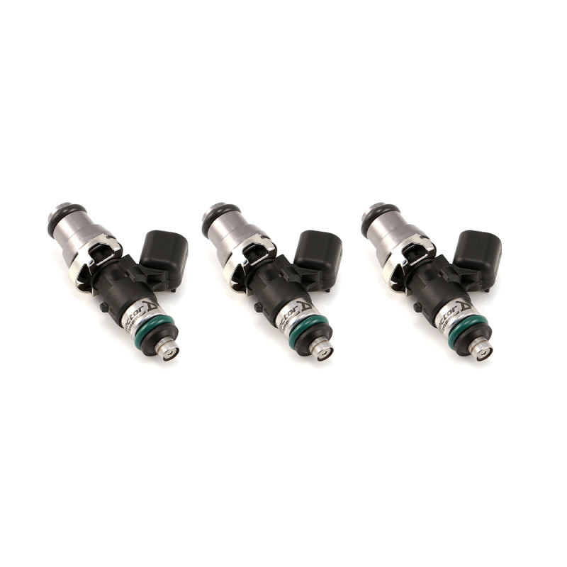 Injector Dynamics 1340cc Injectors - 48mm Length - 14mm Grey Top - 14mm Lower O-Ring (Set of 3) Fuel Injector Sets - 3Cyl Injector Dynamics