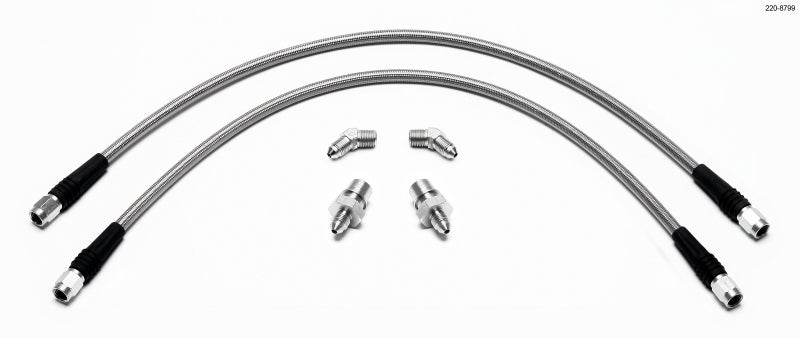 Wilwood Flexline Kit E36 BMW M3 w/ SL4 or SL6 Front Caliper Brake Line Kits Wilwood