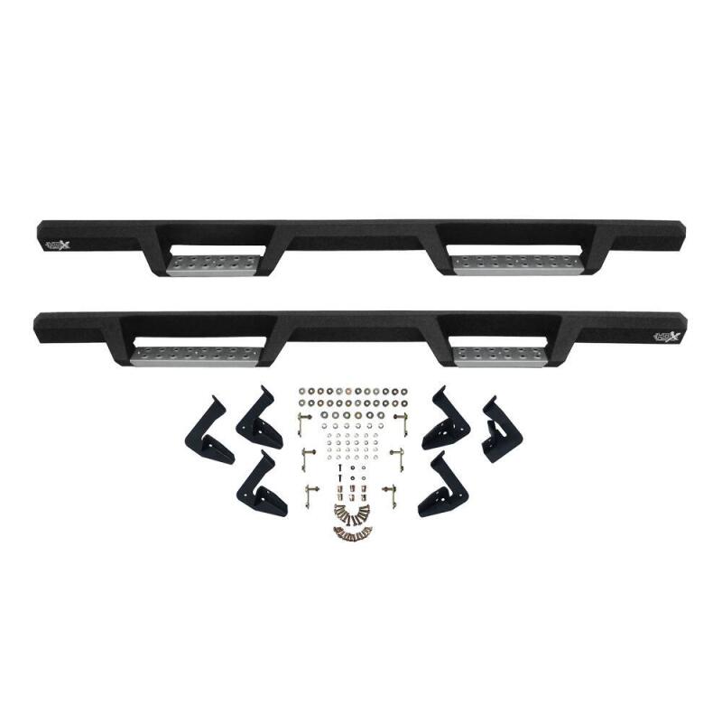 Westin Ford 1999-2016 F-250/350/450/550 Crew Cab HDK Stainless Drop Nerf Steps - Textured Black Nerf Bars Westin