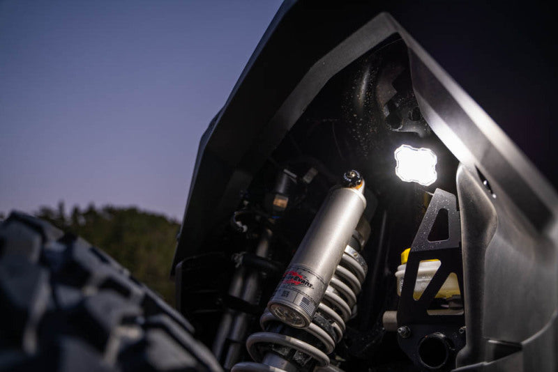 Diode Dynamics Stage Series SXS Rock Light Installer Kit - RGBW M8 w/Controller (4-pack) Light Accessories and Wiring Diode Dynamics