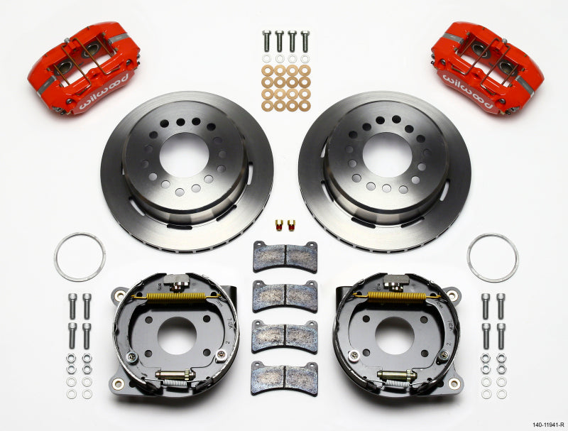 Wilwood Dynapro Low-Profile 11.00in P-Brake Kit - Red AMC 71-74 2.60in Offset Big Brake Kits Wilwood