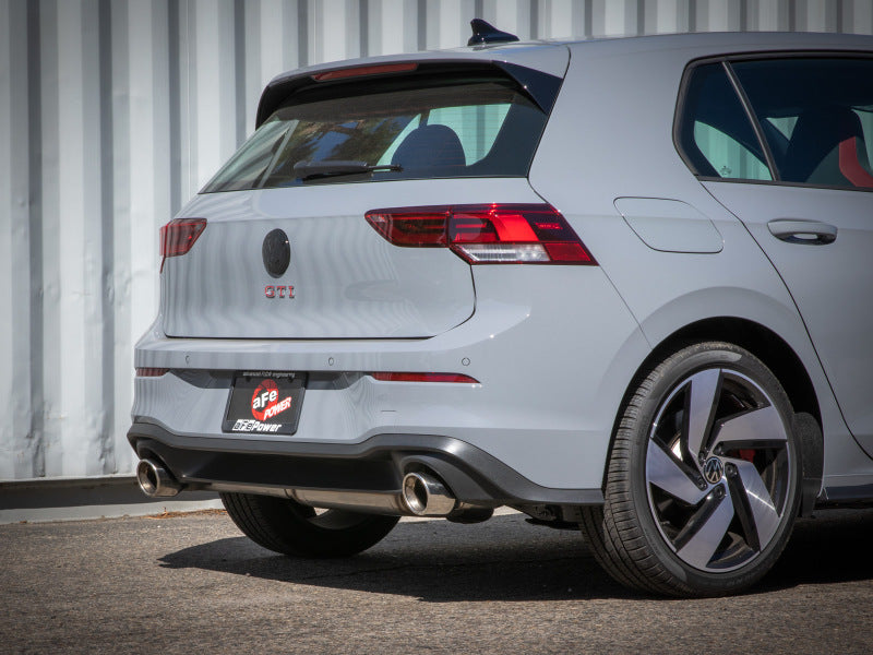 aFe 22-24 Volkswagen GTI MACH Force-Xp 3 to 2-1/2 IN Stainless Steel Cat-Back Exhaust w/Polished Tip Tips aFe