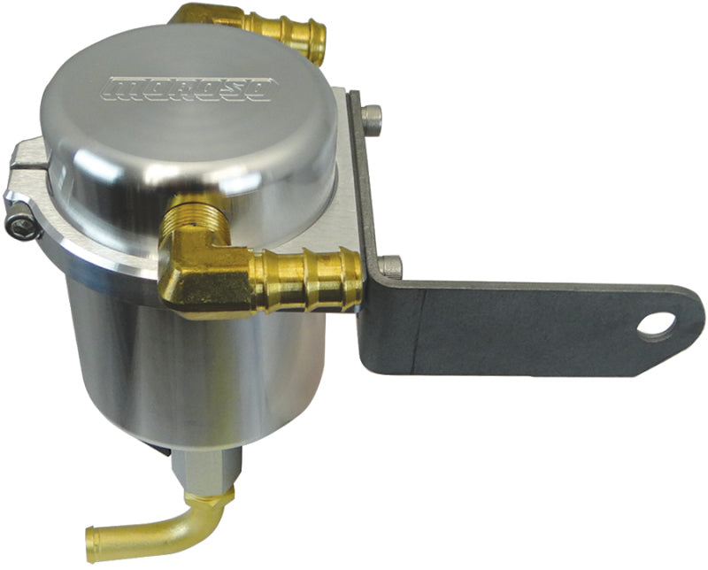 Moroso 15-Up Dodge Challenger 5.7/6.4L (w/Shaker Hood) Air/Oil Separator Catch Can - Billet Aluminum Oil Catch Cans Moroso
