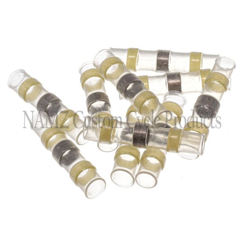 NAMZ Heat Sealable Butt Splice w/Low Temp Solder Terminals 12-10 AWG (10 Pack) Wiring Connectors NAMZ