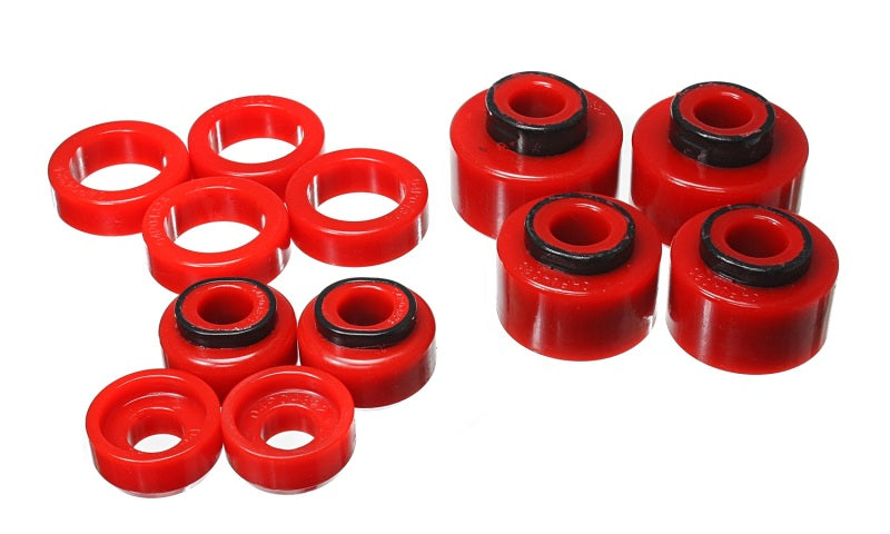 Energy Suspension 05-07 Ford F250/F350 2/4WD Red Body Mount Set Bushing Kits Energy Suspension