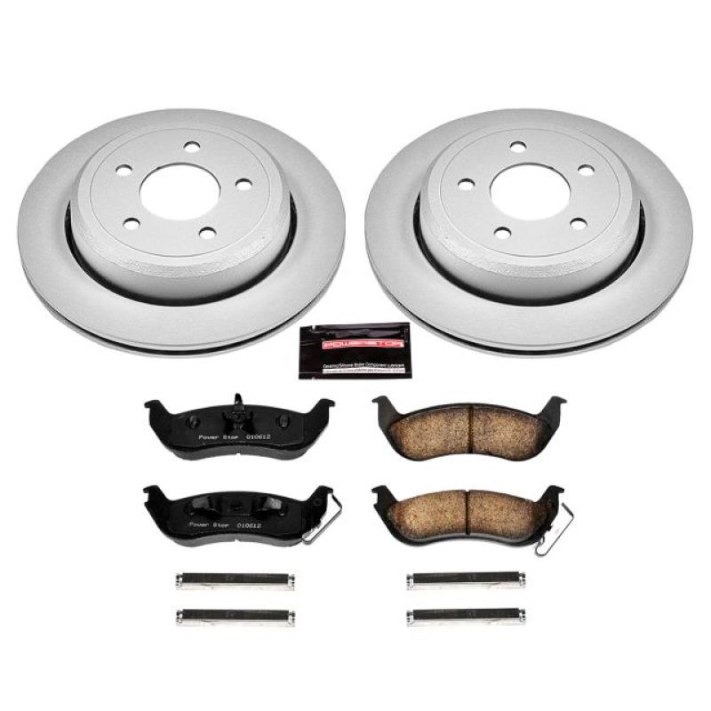 Power Stop 03-11 Ford Crown Victoria Rear Z17 Evolution Geomet Coated Brake Kit Brake Kits - Performance Blank PowerStop