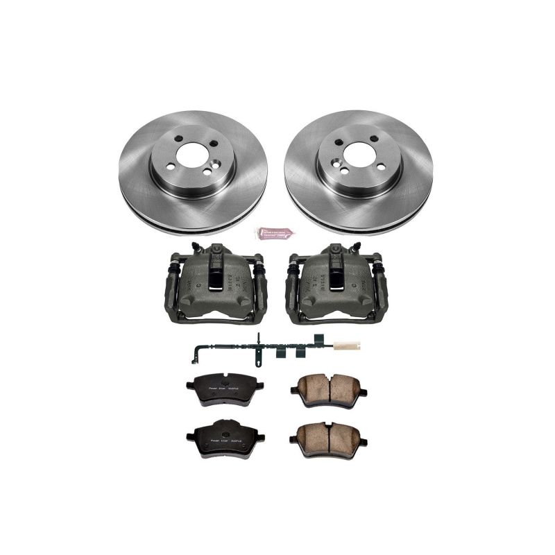 Power Stop 07-10 Mini Cooper Front Autospecialty Brake Kit w/Calipers Brake Kits - OE PowerStop