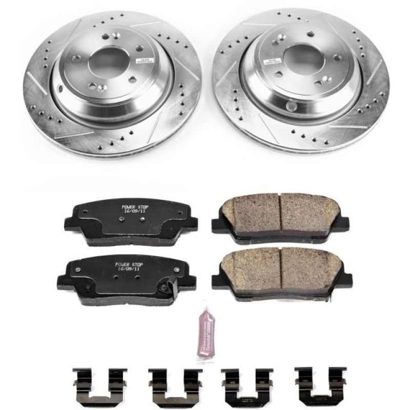Power Stop 11-16 Hyundai Equus Rear Z23 Evolution Sport Brake Kit Brake Kits - Performance D&S PowerStop