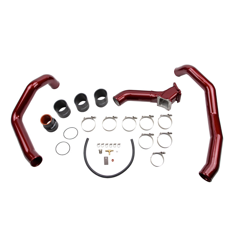Wehrli 01-04 Chevrolet LB7 Duramax High Flow Intake Bundle Kit Stage 1 - Bengal Red Cold Air Intakes Wehrli
