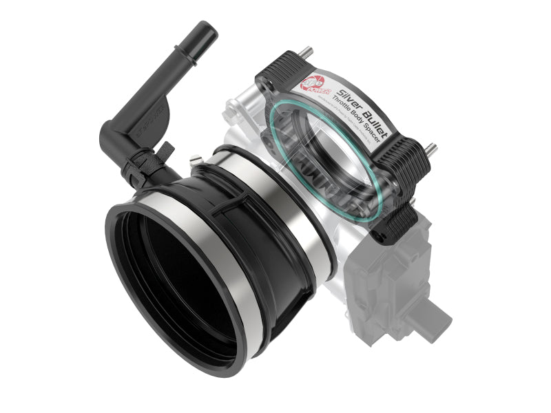 aFe 2020 Vette C8 Silver Bullet Aluminum Throttle Body Spacer / Works With Factory Intake Only - Blk Throttle Body Spacers aFe