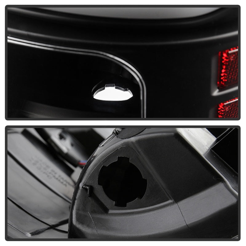 Spyder Dodge Ram 2013-2014 Light Bar LED Tail Lights - All Black ALT-YD-DRAM13V2-LED-BKV2 Tail Lights SPYDER