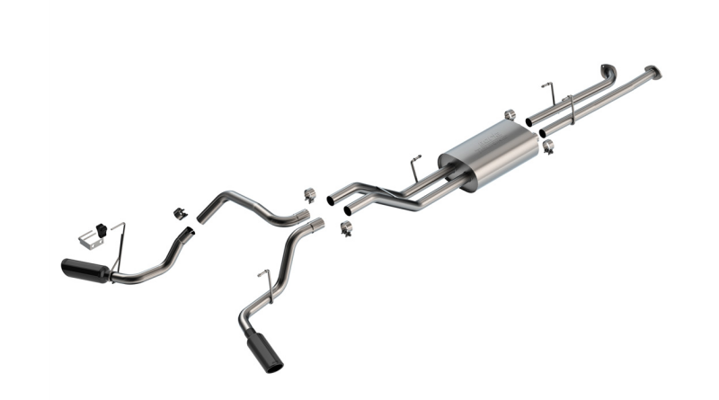 Borla 07-21 Toyota Tundra Cat-Back Touring SS Catback Exhaust w/ Black Chrome Tips Catback Borla