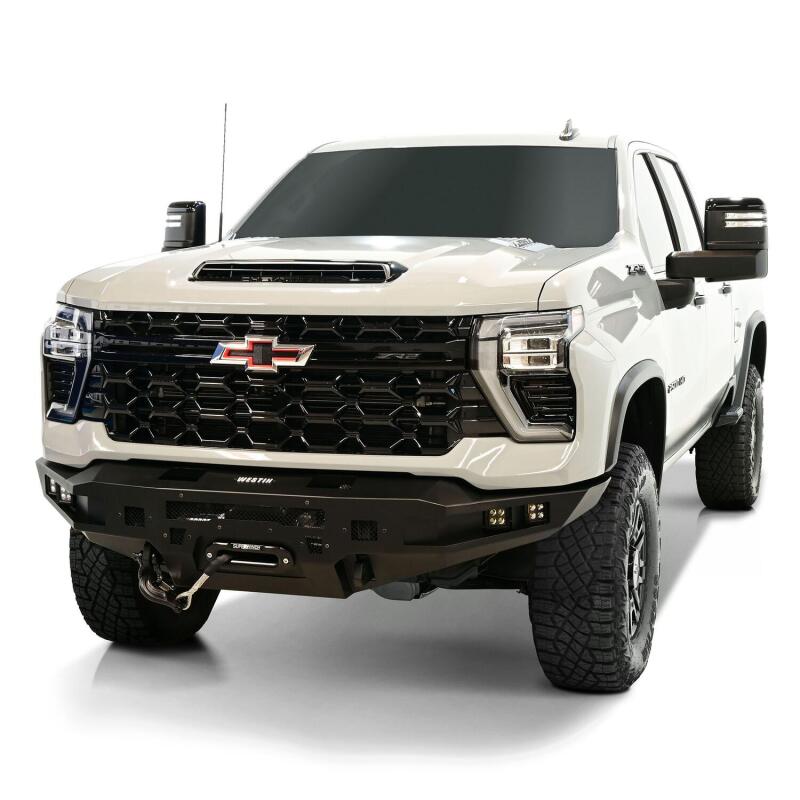 Westin 2024+ Chevrolet Silverado 2500/3500 Pro-Series Front Bumper - Textured Black Bumpers - Steel Westin