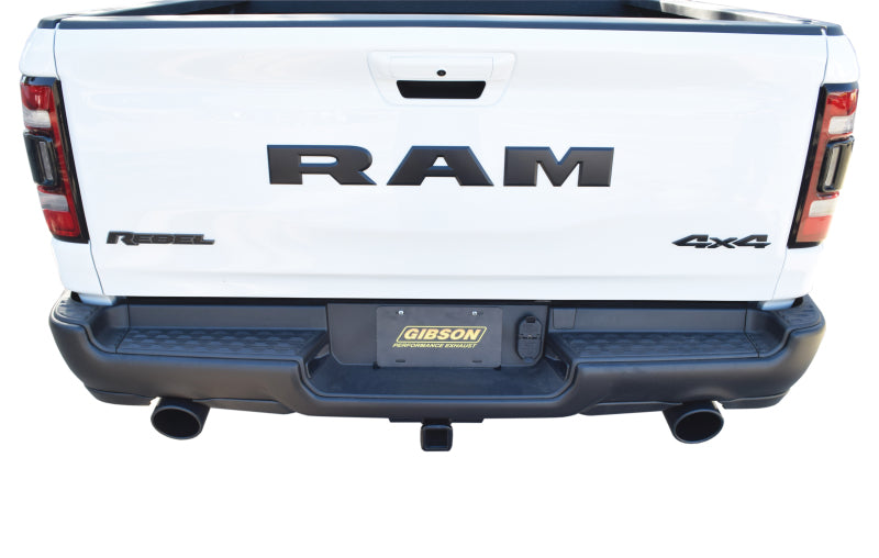 Gibson 2019 Ram 1500 Laramie 5.7L 2.5in Cat-Back Dual Split Exhaust - Black Elite Catback Gibson