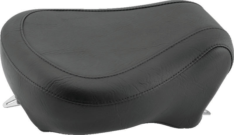 Mustang 58-84 Harley FX/FL Wide Touring Passenger Seat - Black Passenger Motorcycle Seats Mustang Motorcycle
