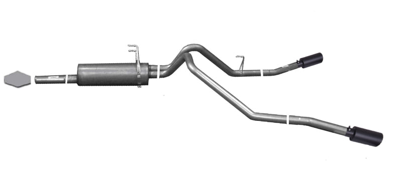 Gibson 03-06 Toyota Tundra SR5 4.7L 2.5in Cat-Back Dual Extreme Exhaust - Black Elite Catback Gibson