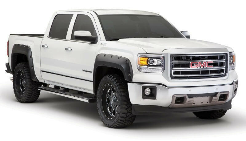 Bushwacker 16-18 GMC Sierra 1500 Pocket Style Flares 4pc - Black Fender Flares Bushwacker