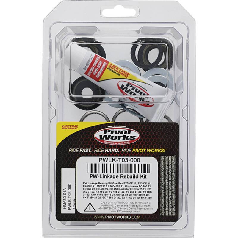 Pivot Works 21-22 Gas-Gas MC125 Linkage Bearing Kit Control Arms Pivot Works