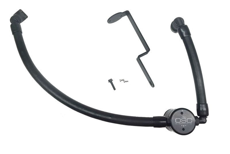 J&L 17-19 Ford Fusion Sport 2.7L Passenger Side Oil Separator 3.0 - Black Anodized Oil Separators J&L