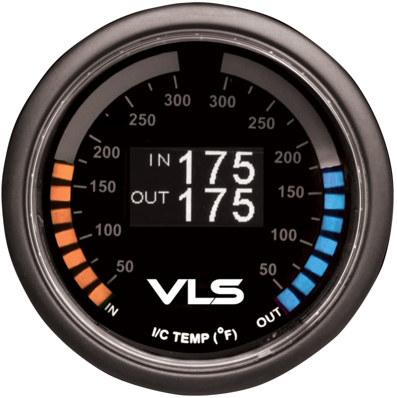 Revel VLS 52mm 50-300 Deg F Dual Intercooler Temperature Gauge Gauges Revel