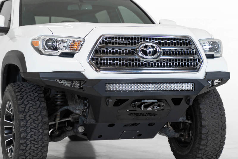 Addictive Desert Designs 16-19 Toyota Tacoma Stealth Fighther Front Bumper w/ Winch Mount Bumpers - Steel Addictive Desert Designs