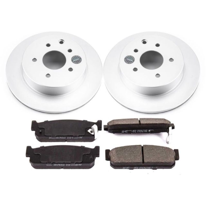 Power Stop 93-97 Infiniti J30 Rear Z17 Evolution Geomet Coated Brake Kit Brake Kits - Performance Blank PowerStop