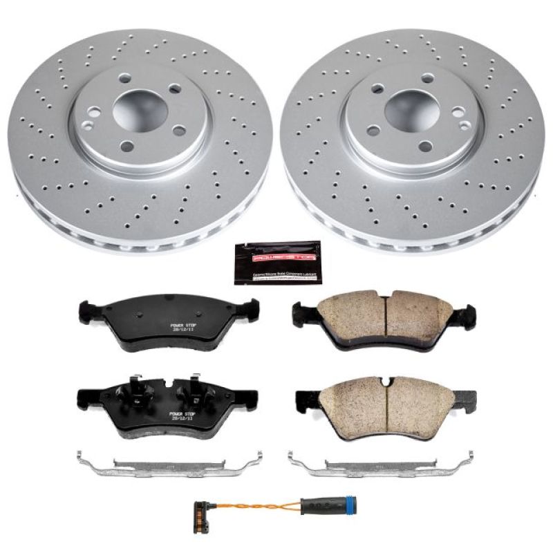 Power Stop 07-09 Mercedes-Benz E350 Front Z23 Evolution Sport Coated Brake Kit Brake Kits - Performance D&S PowerStop
