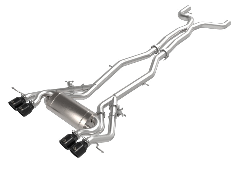 aFe MACHForce XP Exhausts Cat-Back SS 21 BMW M2 Competition L6-3.0L w/Black Tips Catback aFe