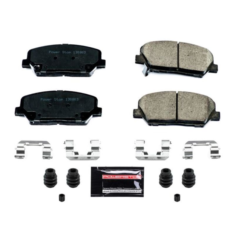 Power Stop 10-16 Hyundai Genesis Coupe Front Z23 Evolution Sport Brake Pads w/Hardware Brake Pads - Performance PowerStop