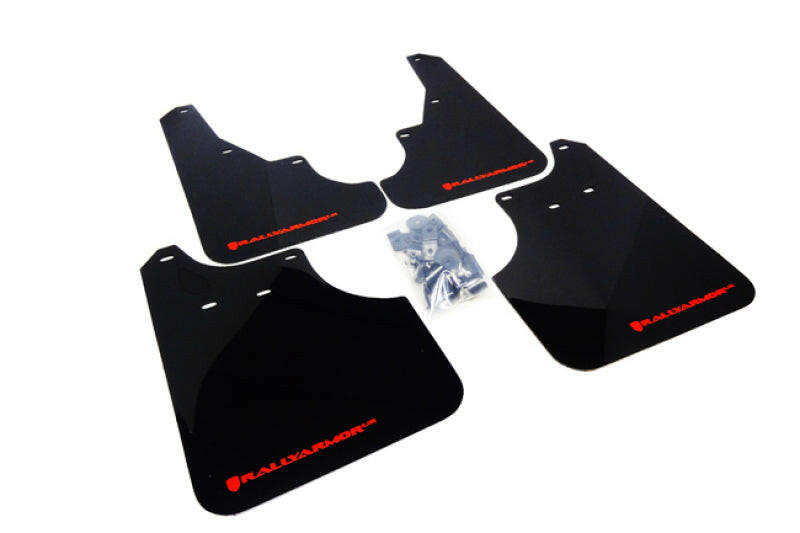 Rally Armor 09-13 Subaru Forester Black UR Mud Flap w/ Red Logo Mud Flaps Rally Armor