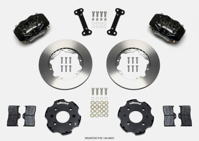 Wilwood Forged Dynalite Front Hat Kit 11.00in Integra/Civic w/Fac.240mm Rtr Big Brake Kits Wilwood