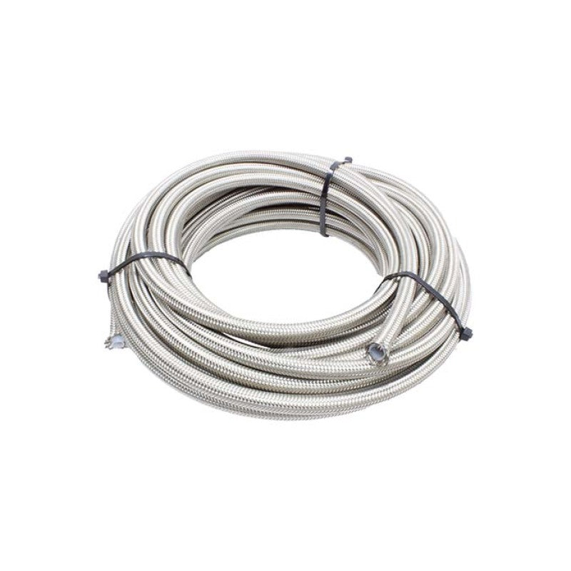 Snow 8AN Braided Stainless PTFE Hose - 30ft Injection Pump Components Snow Performance