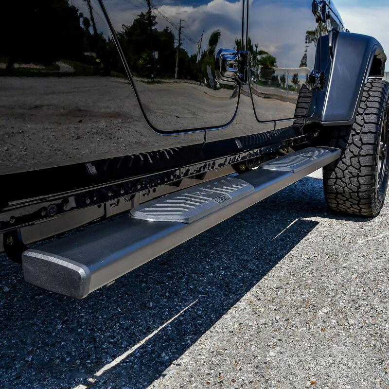 Westin 2020 Jeep Gladiator R5 Nerf Step Bars - Black Nerf Bars Westin