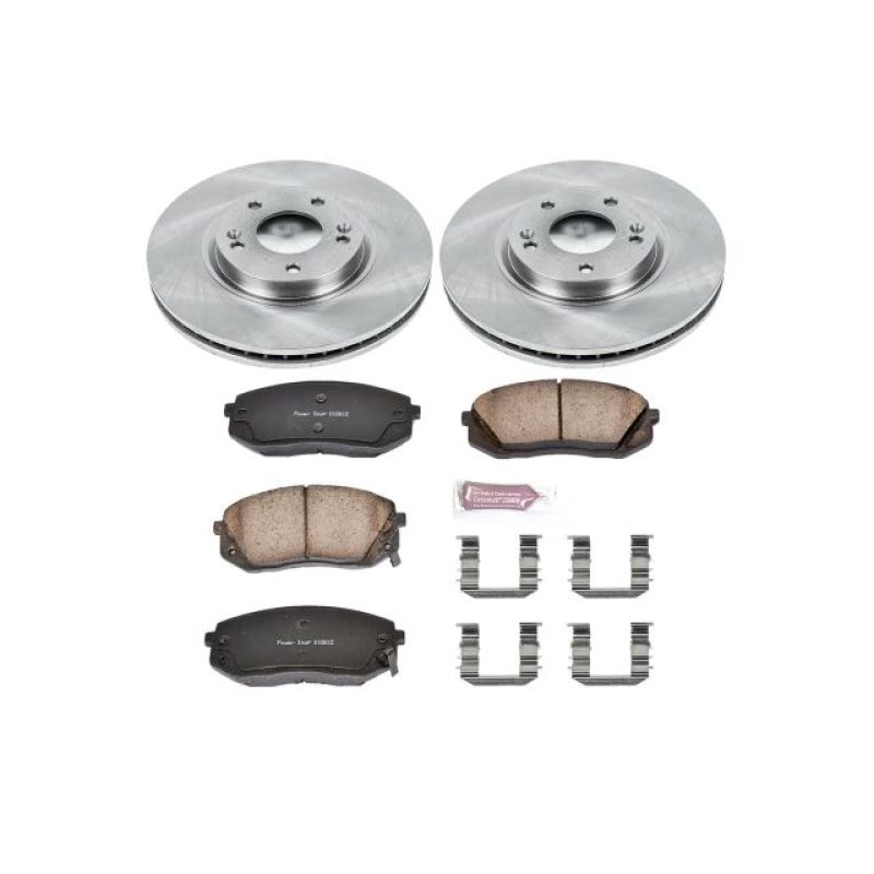 Power Stop 10-15 Hyundai Tucson Front Autospecialty Brake Kit Brake Kits - OE PowerStop