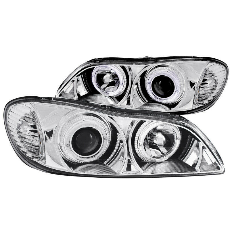 ANZO 2000-2004 Infiniti I30 Projector Headlights w/ Halo Chrome Headlights ANZO
