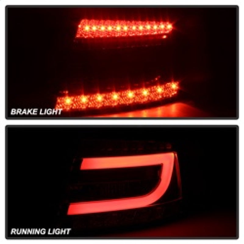 Spyder Audi A6 05-08 4Dr Sedan Only Light Bar LED Tail Lights Smke ALT-YD-AA605V2-LBLED-SM Tail Lights SPYDER