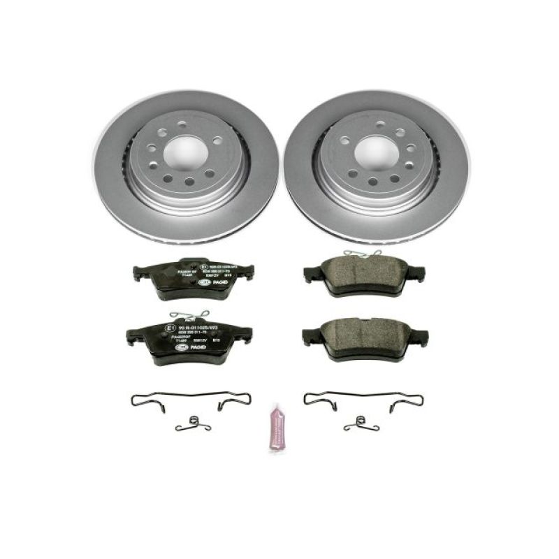 Power Stop 08-11 Saab 9-3 Rear Euro-Stop Brake Kit Brake Kits - OE PowerStop