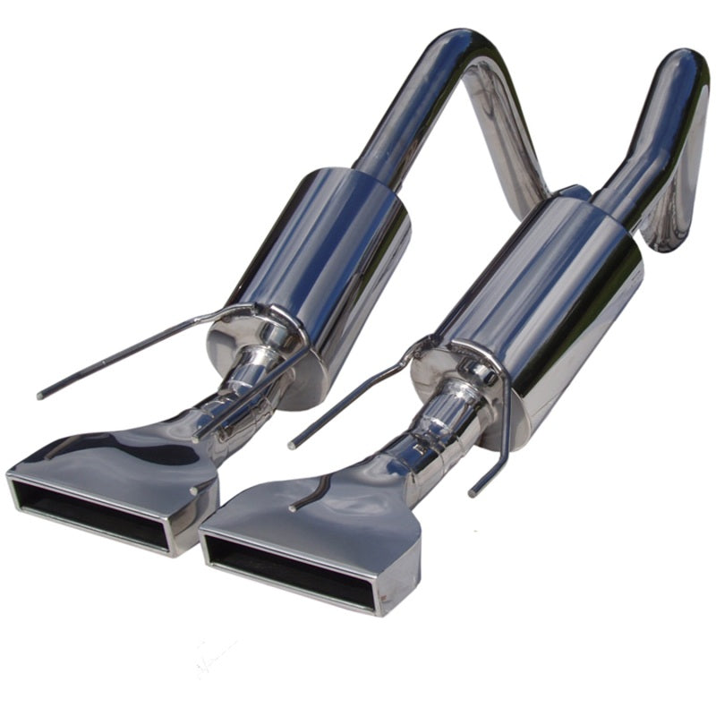 MBRP 2005-2008 Chev Corvette Dual Muffler Axle Back Rectangular Tips Axle Back MBRP