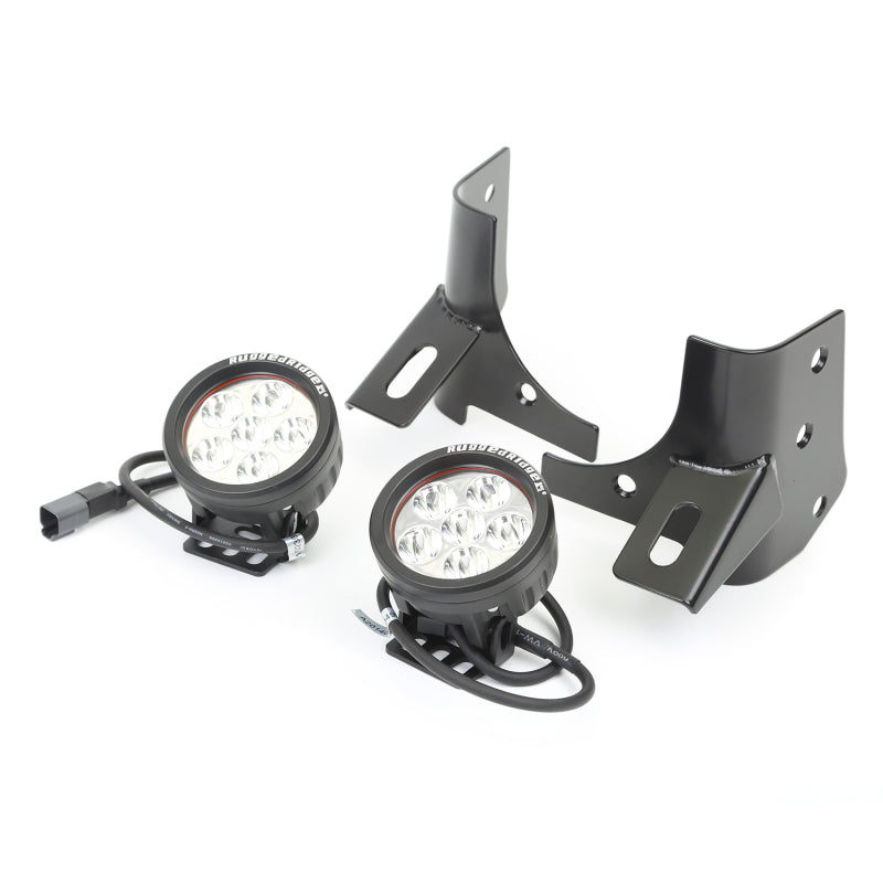 Rugged Ridge 97-06 Jeep Wrangler Round Windshield LED Kit w/ Brackets Light Bars & Cubes Rugged Ridge