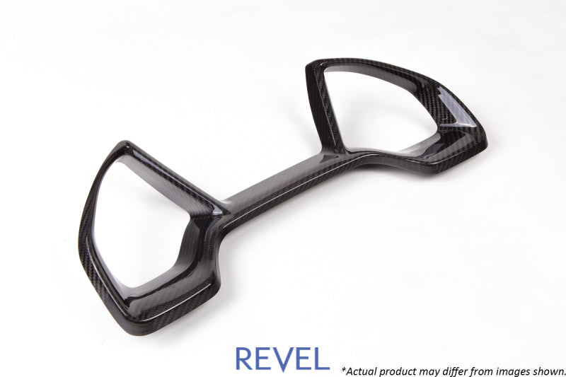 Revel GT Dry Carbon Dash Cluster Cover 16-18 Honda Civic - 1 Piece Carbon Accessories Revel