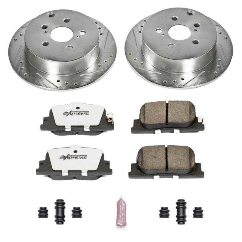 Power Stop 03-06 Pontiac Vibe Rear Z26 Street Warrior Brake Kit Brake Kits - Performance D&S PowerStop