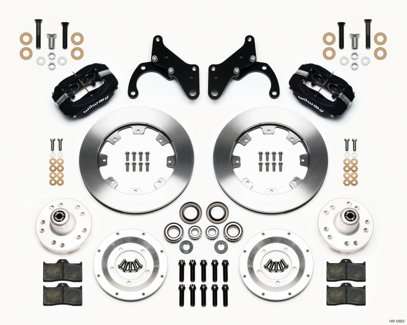Wilwood Forged Dynalite Front Kit 12.19in 65-68 Chevy Impala -Drum Spindle Big Brake Kits Wilwood