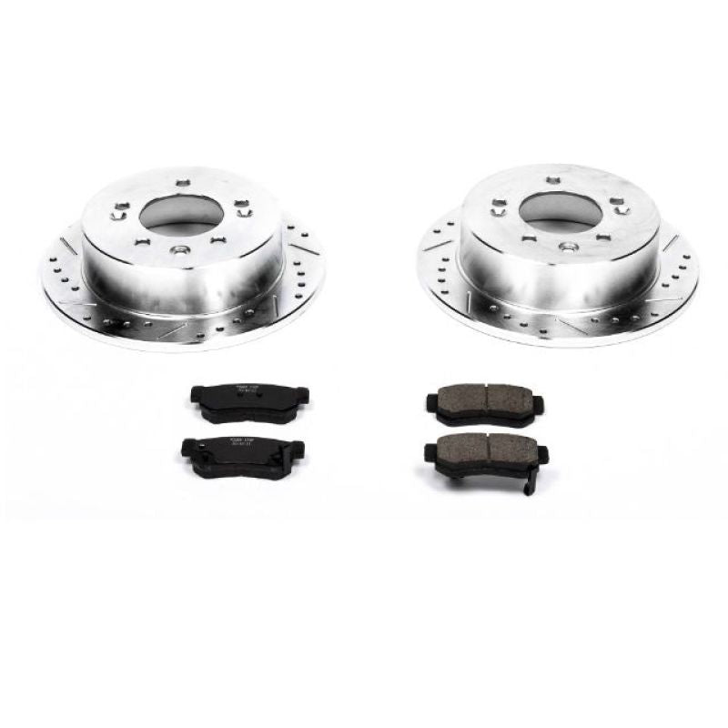 Power Stop 07-10 Hyundai Elantra Rear Z23 Evolution Sport Brake Kit Brake Kits - Performance D&S PowerStop