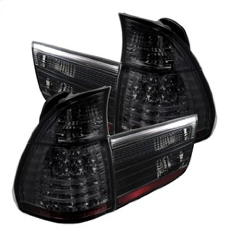 Spyder BMW E53 X5 00-06 4PCS LED Tail Lights Smoke ALT-YD-BE5300-LED-SM Tail Lights SPYDER