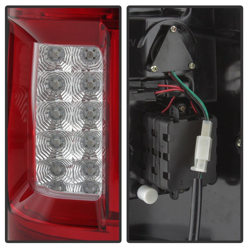 Spyder Ford F150 04-08 Styleside Tail Light V2 - LED - Red Clear ALT-YD-FF15004V2-LBLED-RC Tail Lights SPYDER