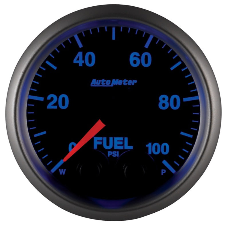 Autometer Elite 52mm 0-100 PSI Fuel Pressure Peak & Warn w/ Electronic Control Gauge Gauges AutoMeter