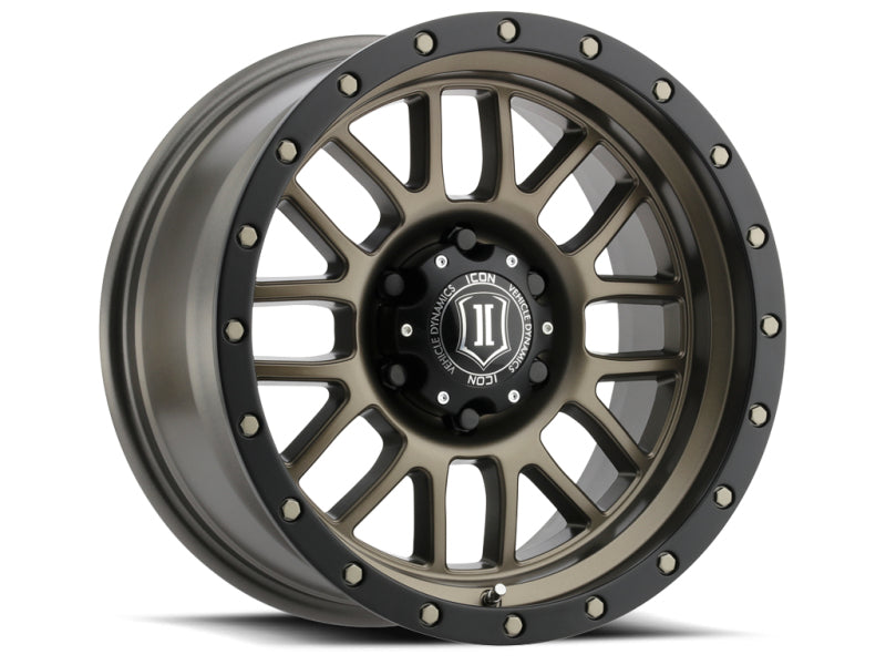 ICON Alpha 17x8.5 6x5.5 0mm Offset 4.75in BS 106.1mm Bore Bronze Wheel Wheels - Cast ICON