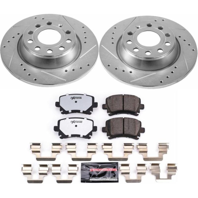 Power Stop 2013 Audi A3 Rear Z26 Street Warrior Brake Kit Brake Kits - Performance D&S PowerStop