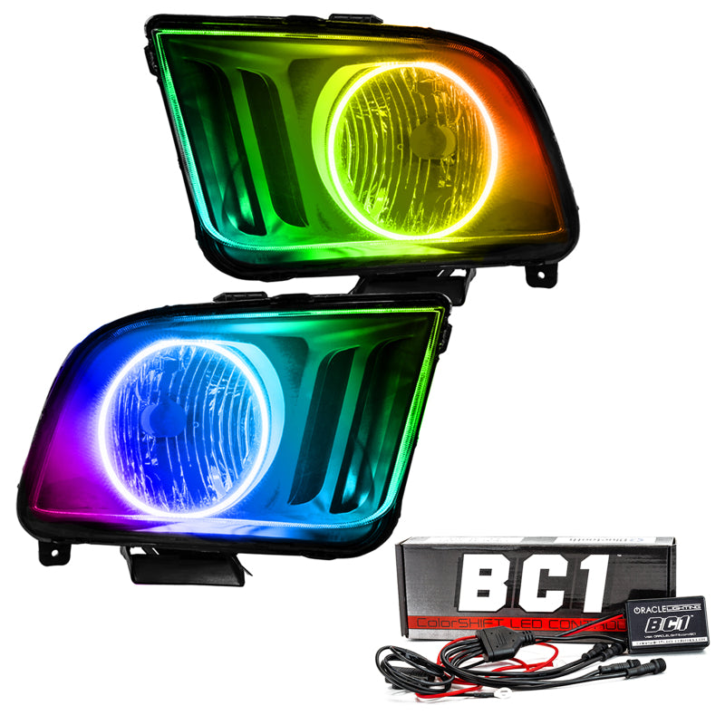 Oracle 05-09 Ford Mustang SMD HL - ColorSHIFT w/ BC1 Controller Headlights ORACLE Lighting