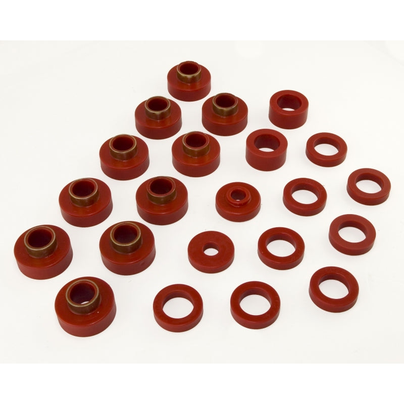 Rugged Ridge Body Mount Kit Red 80-86 CJ7 22 Pieces Body Side Moldings Rugged Ridge